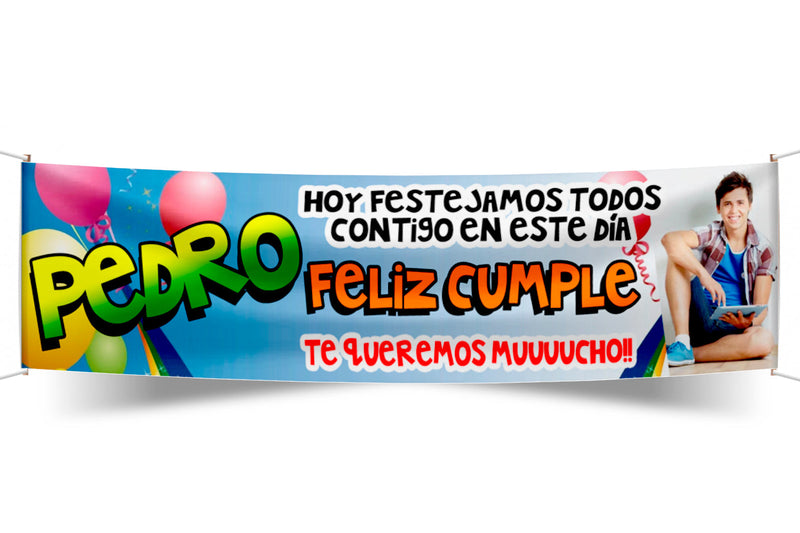 Pasacalle de cumpleaños personalizado - diseño 1 | Tematik