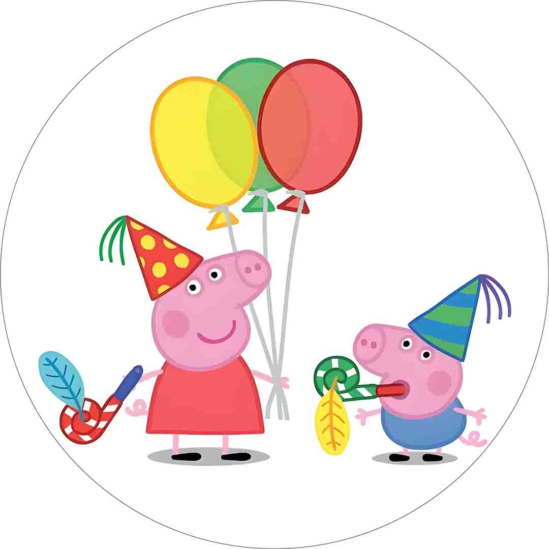 Fondo de cumpleaños de Peppa pig