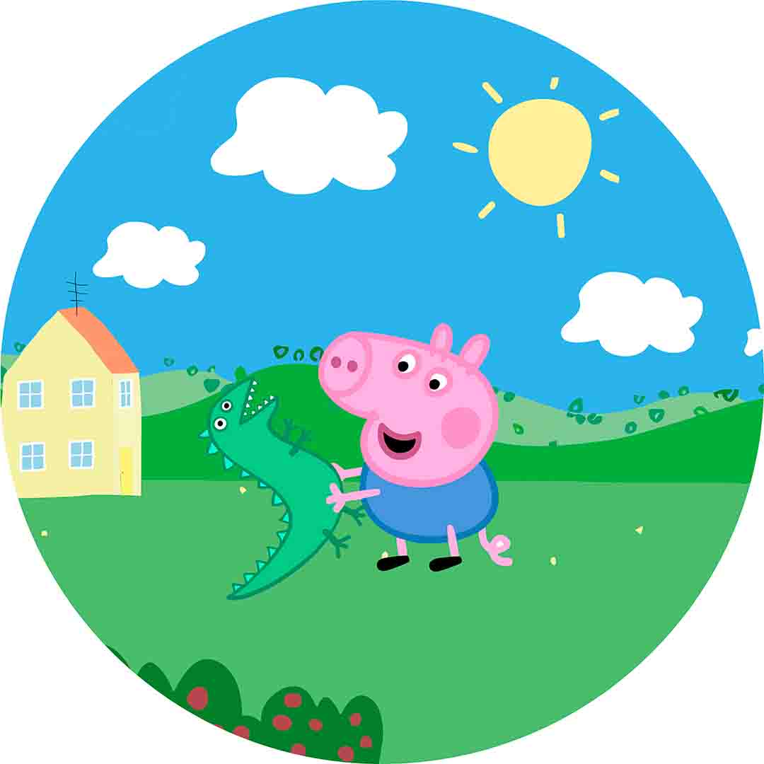 Fondo de cumpleaños de Peppa pig