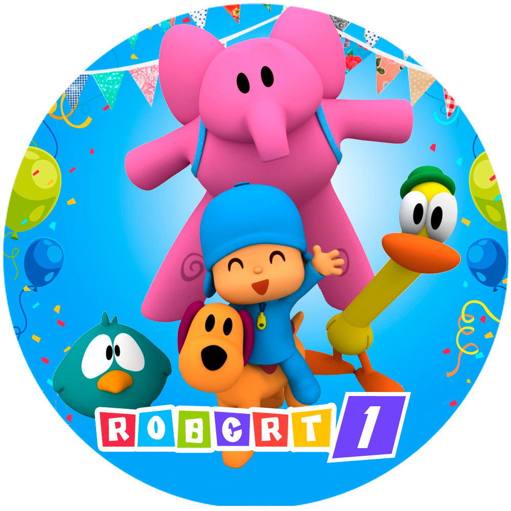 Fondo de cumpleaños de Pocoyo