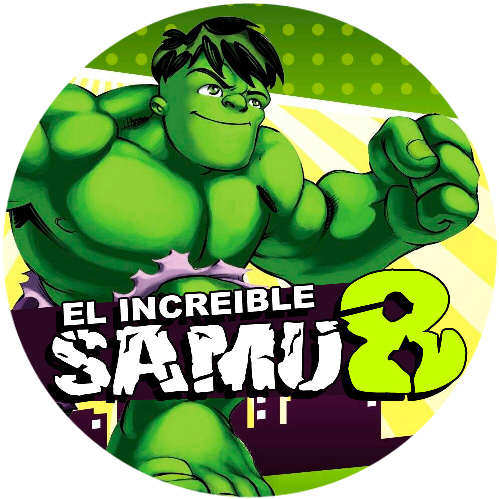 Hulk birthday background