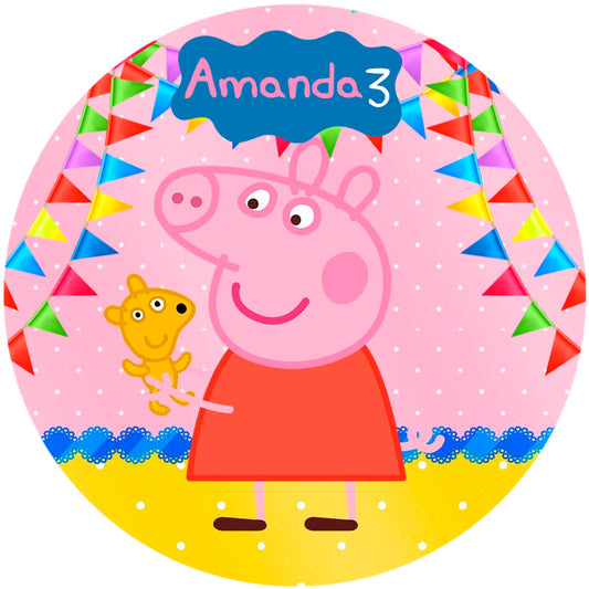 Peppa Pig birthday background