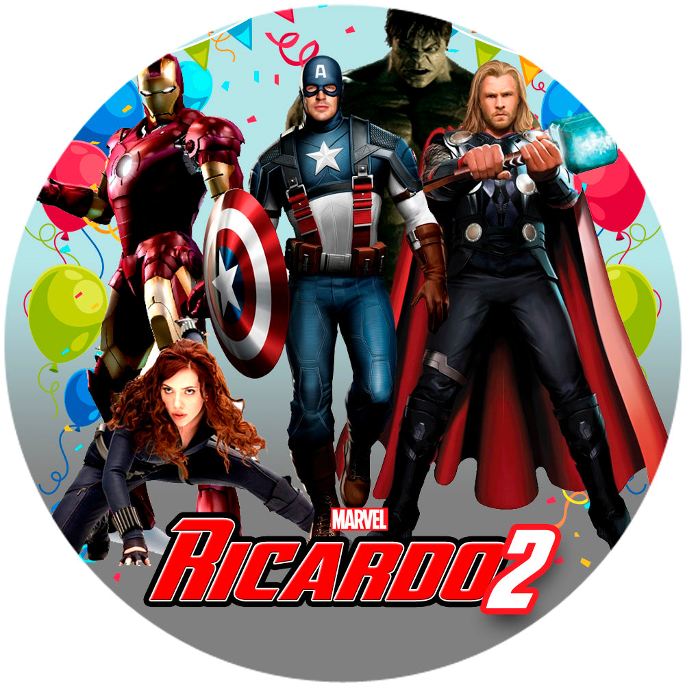 Fondo de cumpleaños de Avengers
