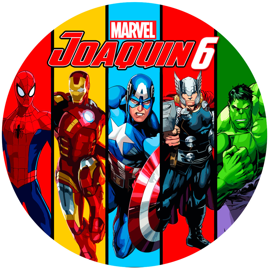 Fondo de cumpleaños de Avengers