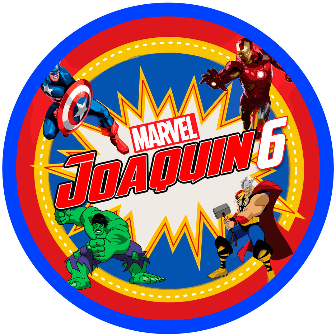 Fondo de cumpleaños de Avengers