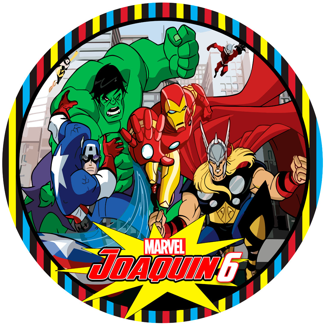 Fondo de cumpleaños de Avengers