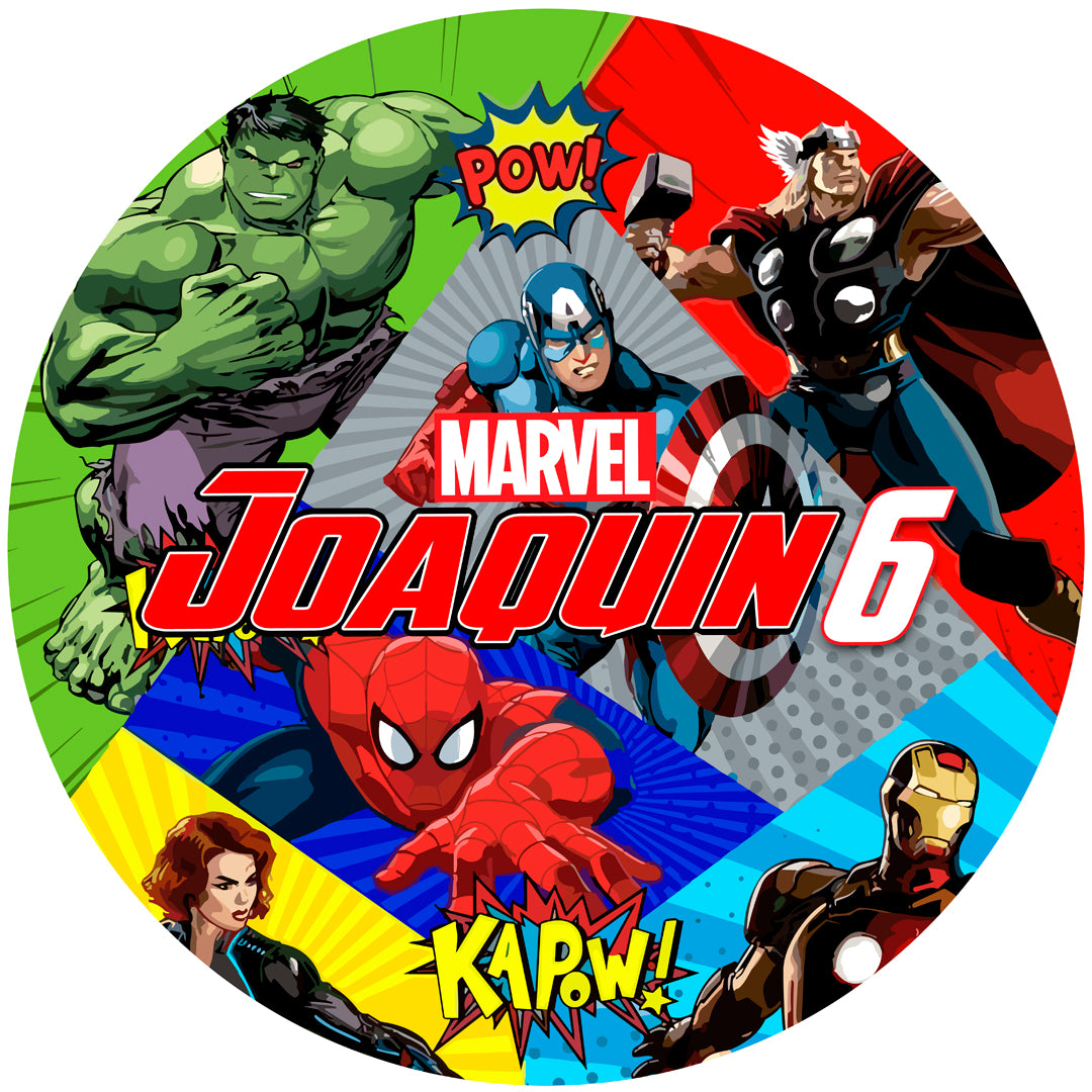 Fondo de cumpleaños de Avengers