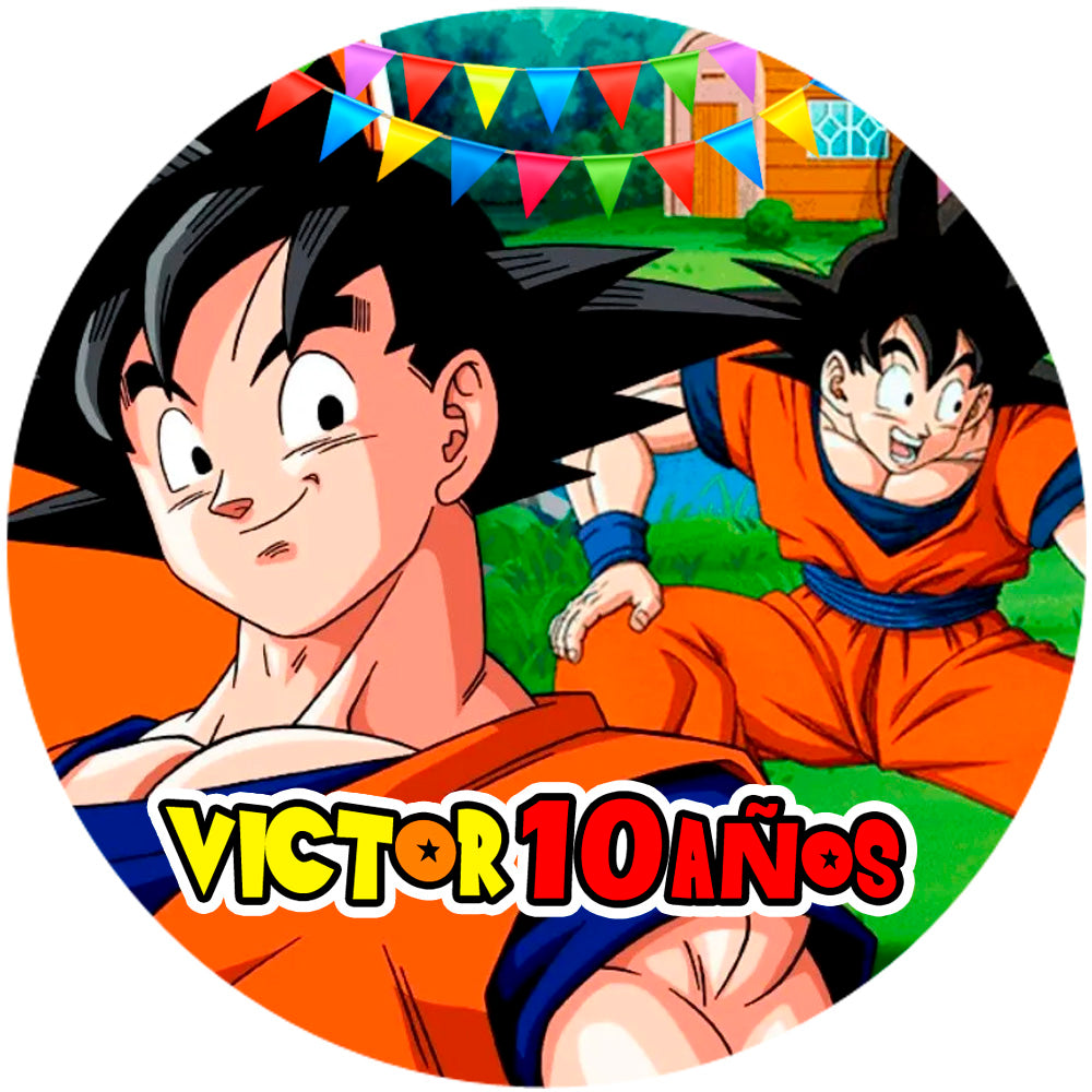 Fondo de cumpleaños de Dragon ball