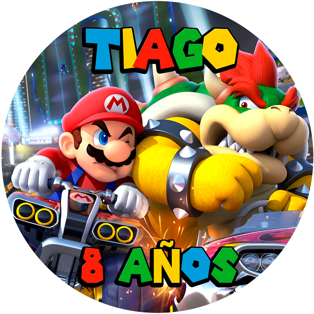 Fondo de cumpleaños Mario Bros