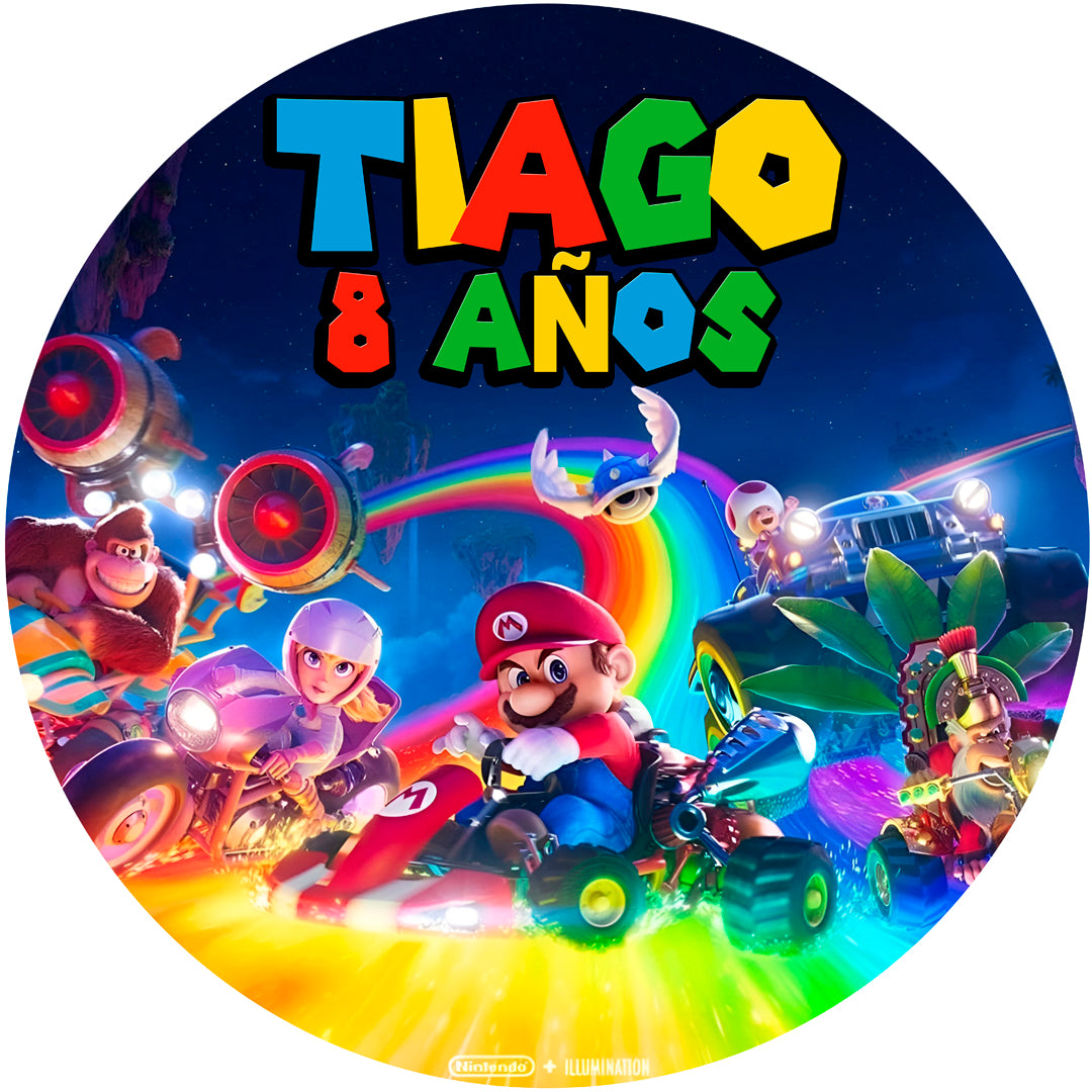 Fondo de cumpleaños Mario Bros