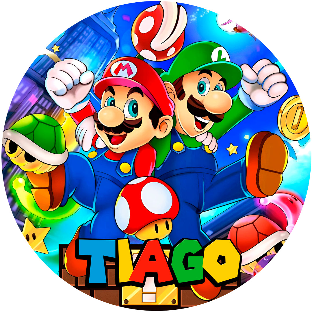 Fondo de cumpleaños Mario Bros