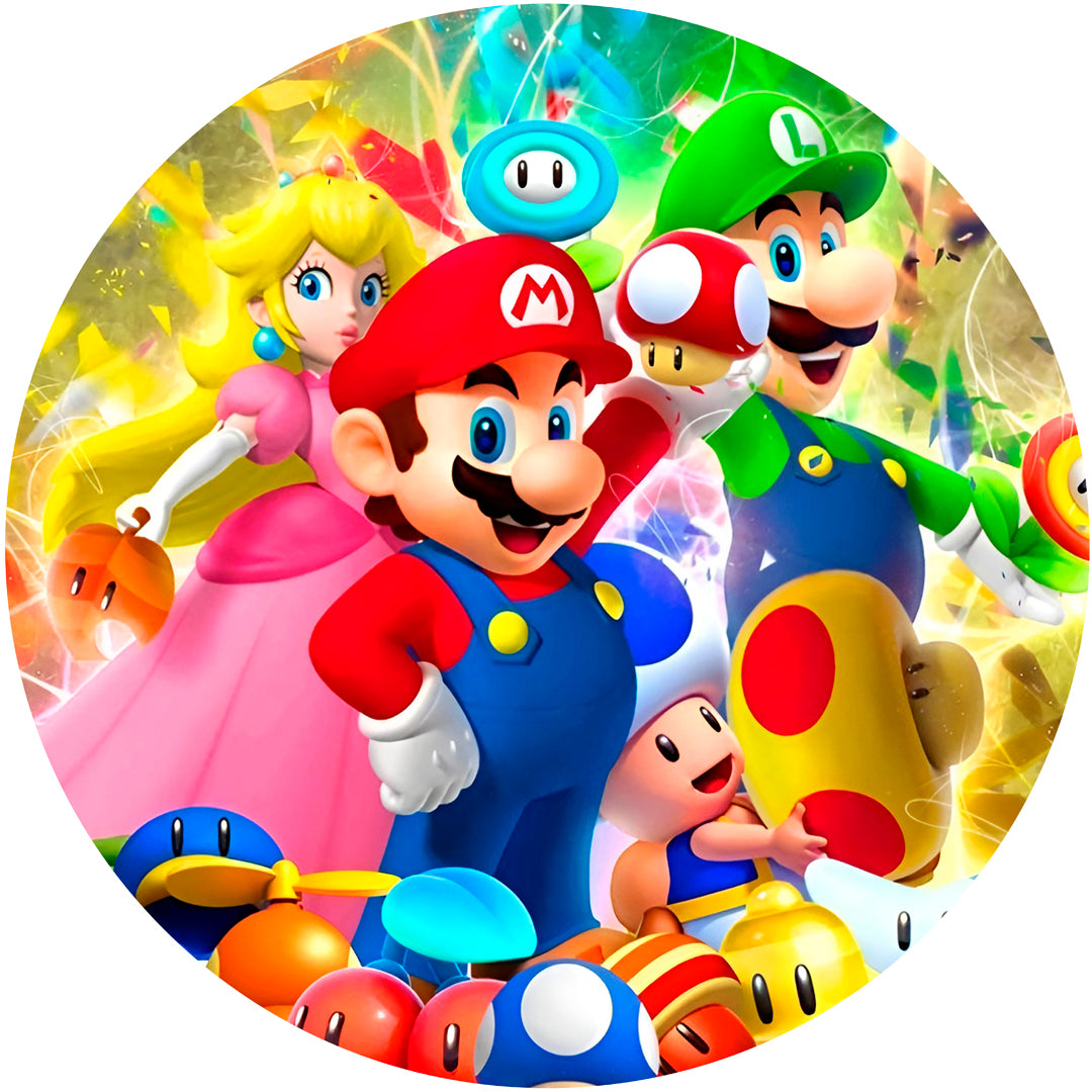 Fondo de cumpleaños Mario Bros