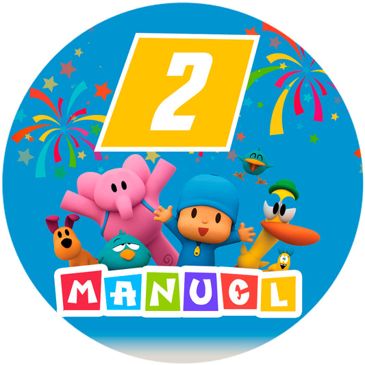 Pocoyo's birthday background