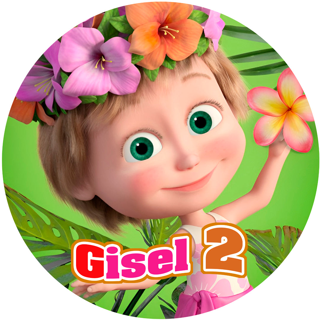 Fondo de cumpleaños de Masha y el oso