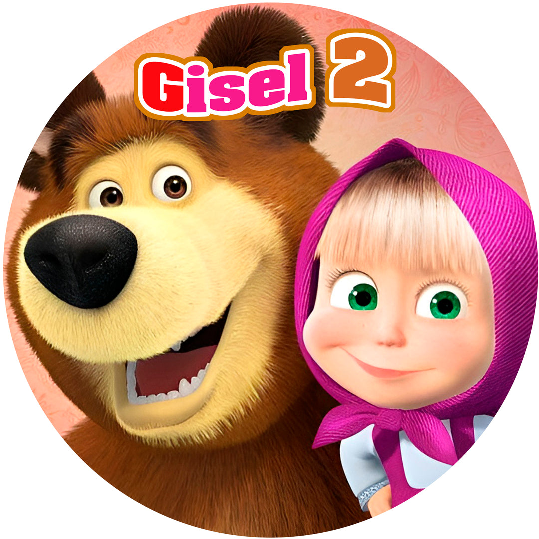 Fondo de cumpleaños de Masha y el oso