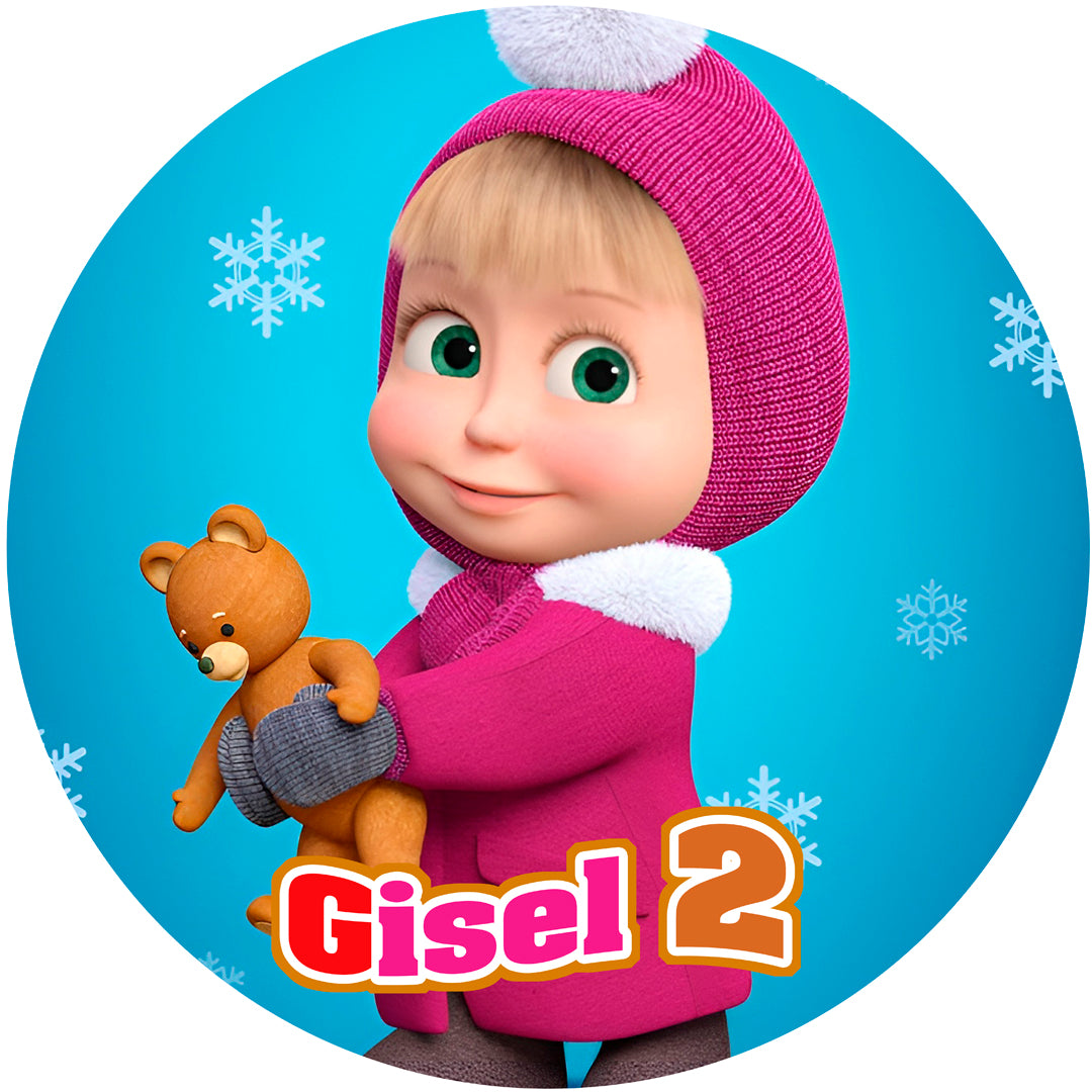 Fondo de cumpleaños de Masha y el oso