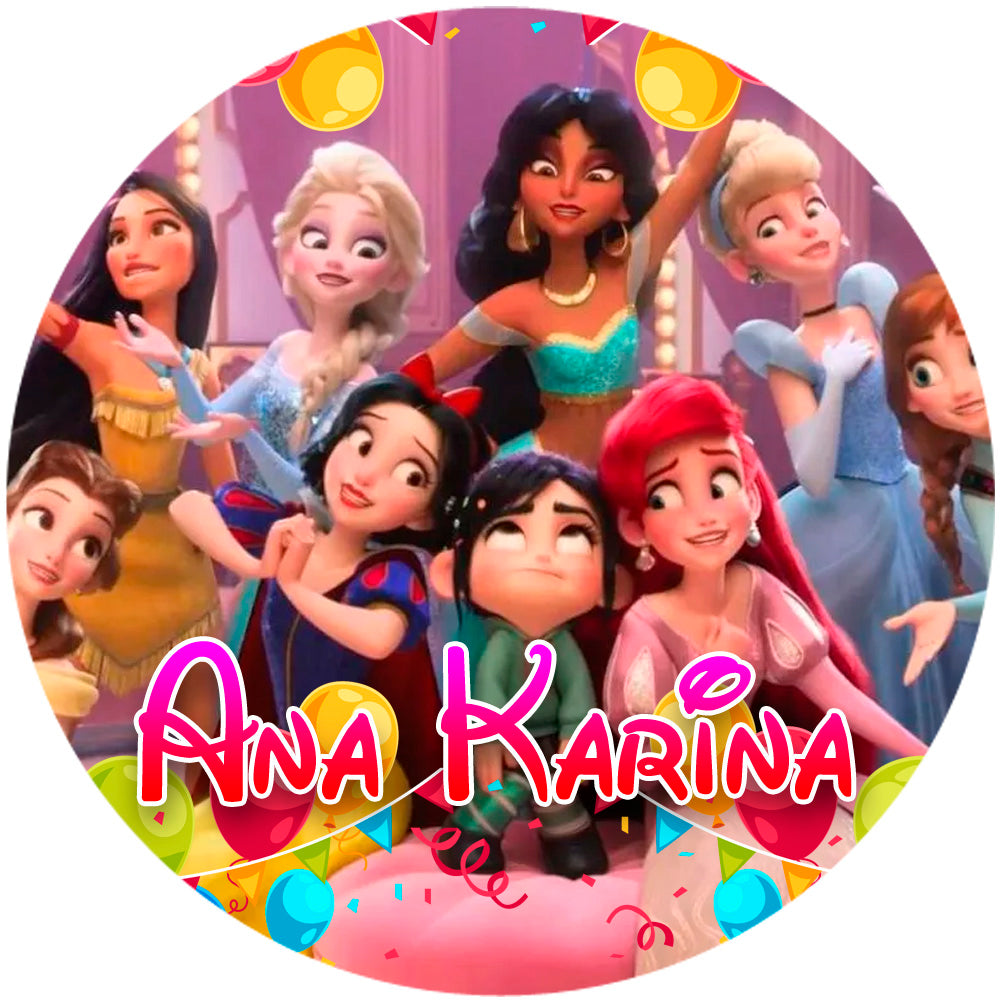 Fondo de cumpleaños de Princesas Disney