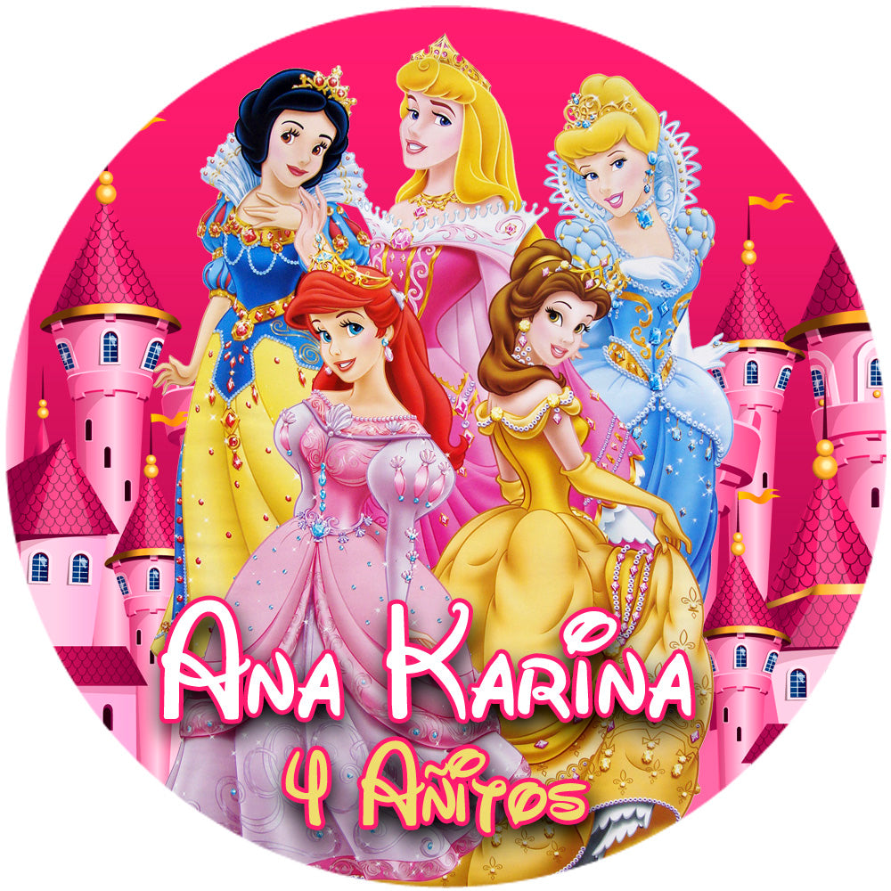 Fondo de cumpleaños de Princesas Disney