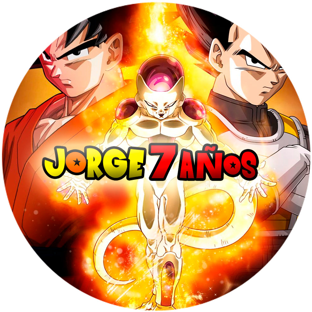 Fondo de cumpleaños de Dragon ball