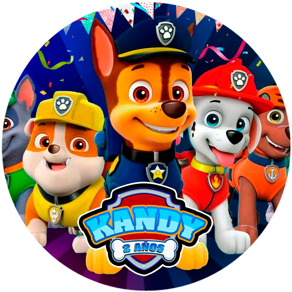 Fondo de cumpleaños de Paw Patrol