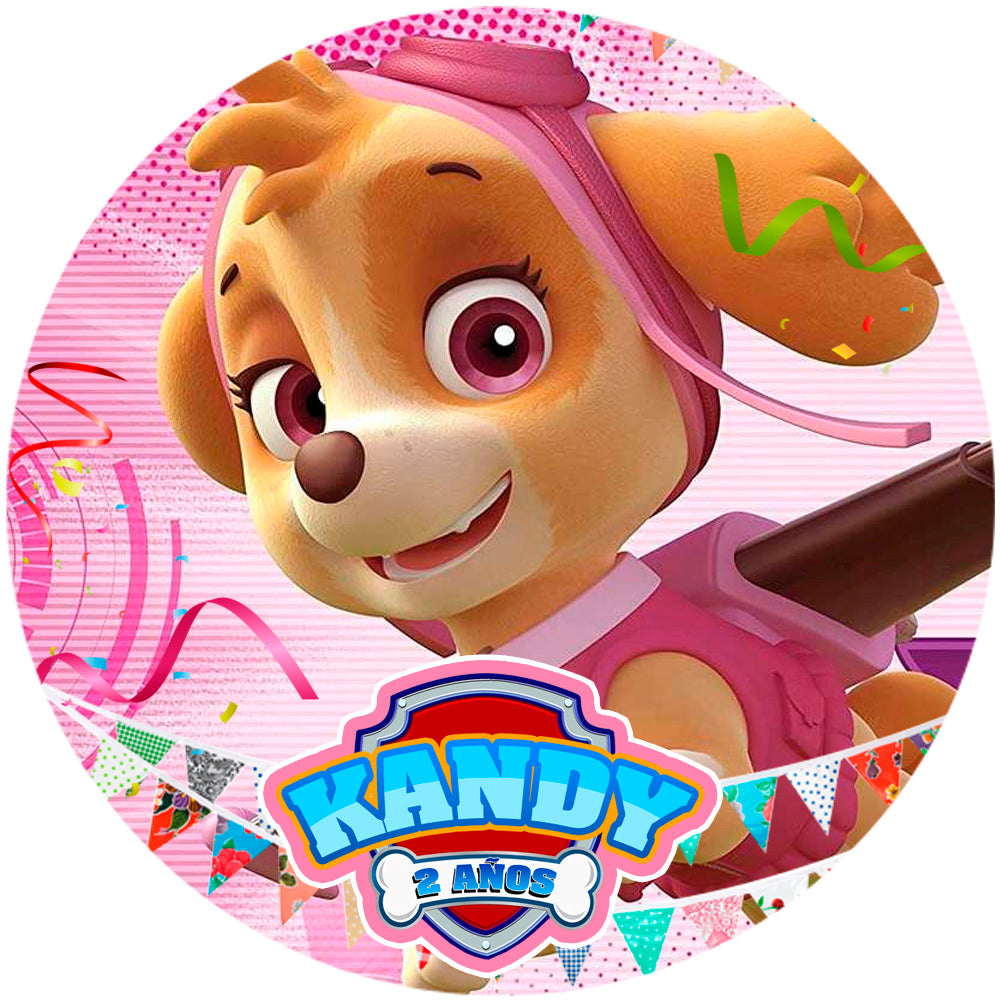 Fondo de cumpleaños de Paw Patrol