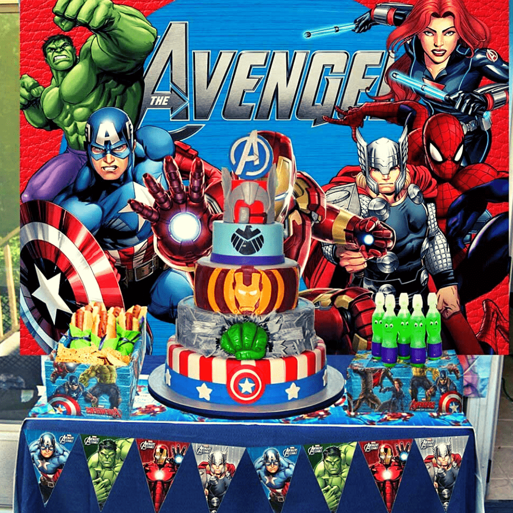 Fondo de cumpleaños Vengadores | Marvel | Super héroes