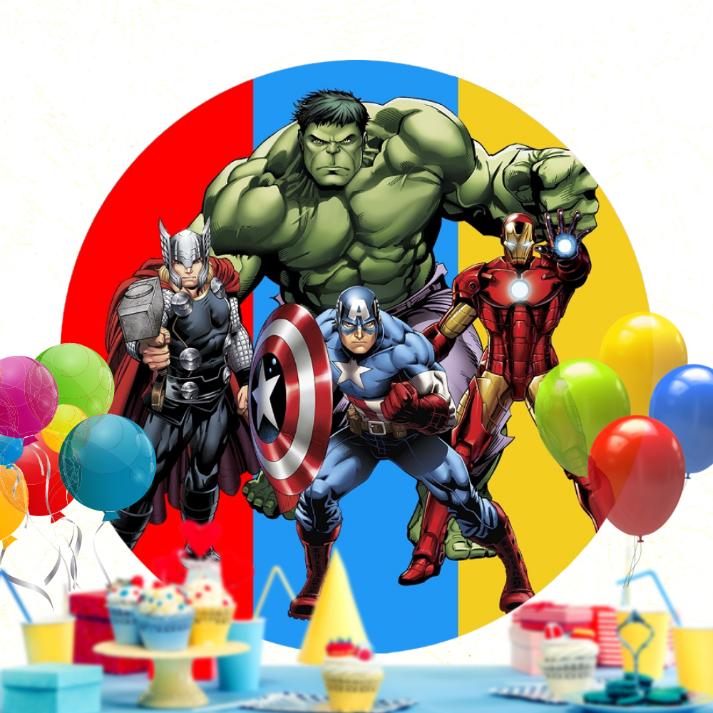 Fondo de cumpleaños Vengadores | Marvel | Super héroes