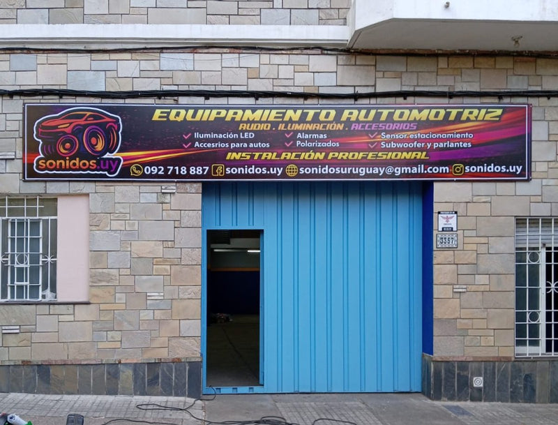 Trabajo instalado: Cartel de fachada