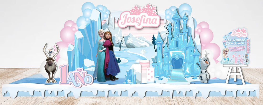 Cumpleaños infantil temática Frozen personalizado — Tematik Uruguay