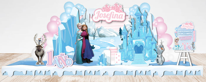 Cumpleaños infantil temática Frozen personalizado — Tematik Uruguay
