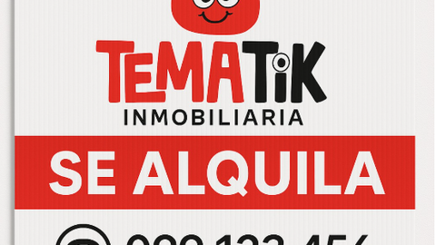 Cartel en cartónplast para inmobiliarias - Tematik Uruguay