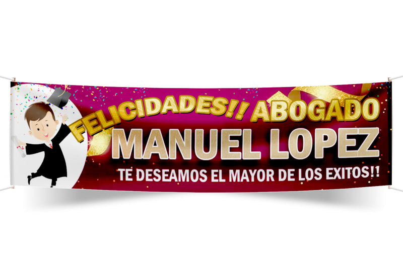 Pasacalle de egresados personalizado - diseño 1 | Tematik