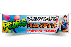 Pasacalle de cumpleaños personalizado - diseño 1 | Tematik