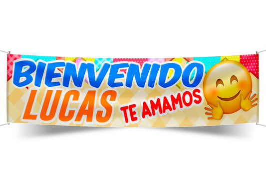 Pasacalle de bienvenida personalizado - diseño 1 | Tematik