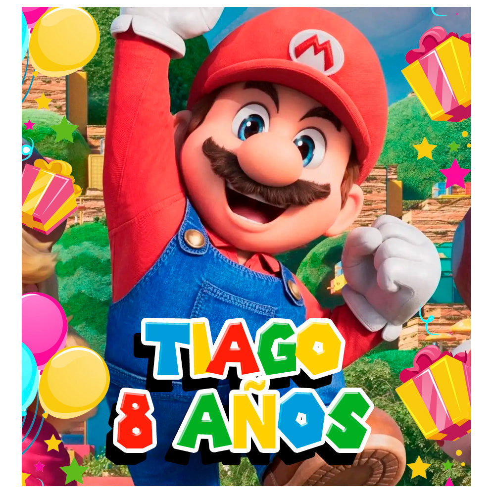 Fondo cuadrado Mario bros