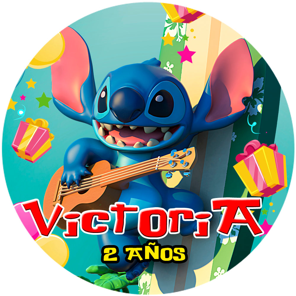 Fondo de cumpleaños de Stitch