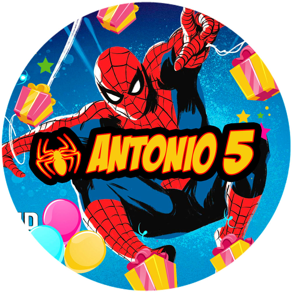 Fondo de cumpleaños Spiderman