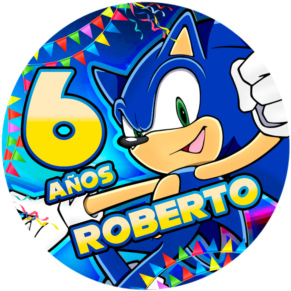 Fondo de cumpleaños Sonic