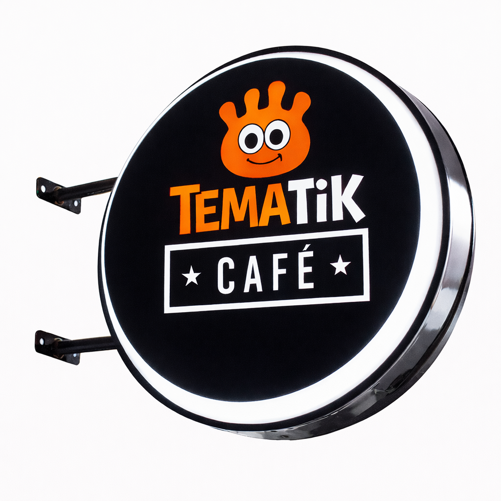 Cartel luminoso LED para negocios - modelo 1 | Tematik