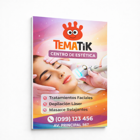 Cartel en Sintra PVC para señalética comercial - modelo 1 | Tematik