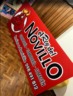 Cartel Lona Estructura Hierro Exterior