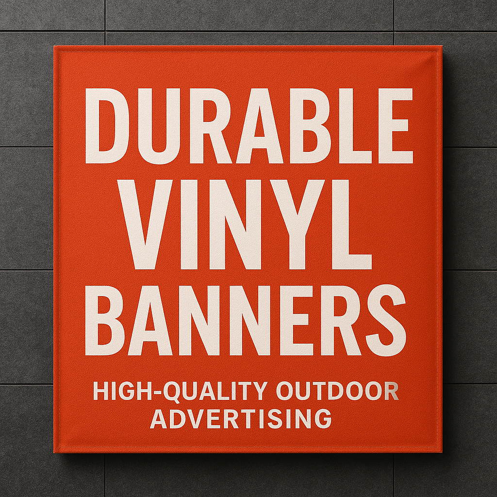 Banner de Vinilo Exterior – Resistente al Agua y UV