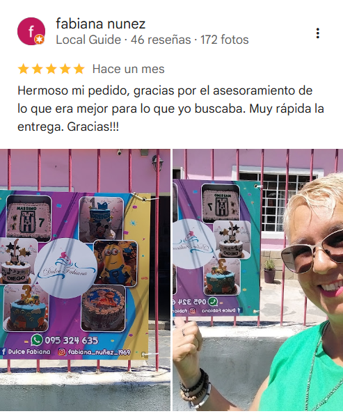 Reseña de Fabiana Nunez - Cliente satisfecho de Tematik