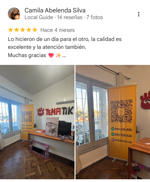 Reseña de Camila Abelenda Silva - Cliente satisfecho de Tematik