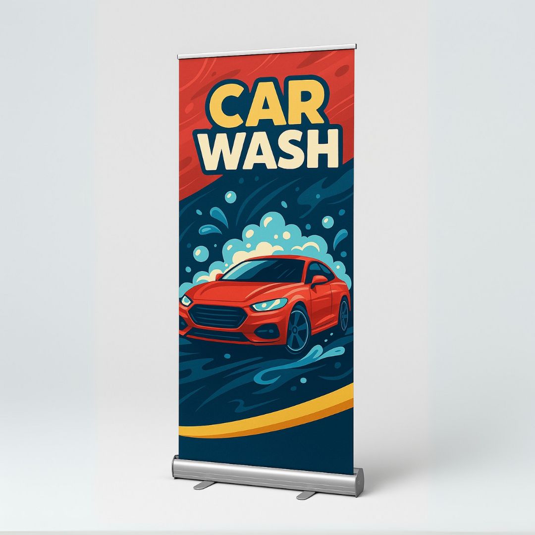Roll up banner retráctil para empresas - modelo 3 | Tematik