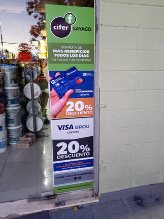 Vinilo Vidriera Comercio Ploteo Uruguay