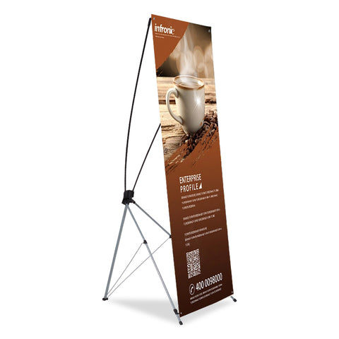 Banner X exhibidor publicitario para ferias y eventos - modelo 2 | Tematik
